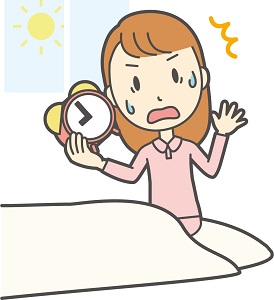 目覚ましが聞こえない